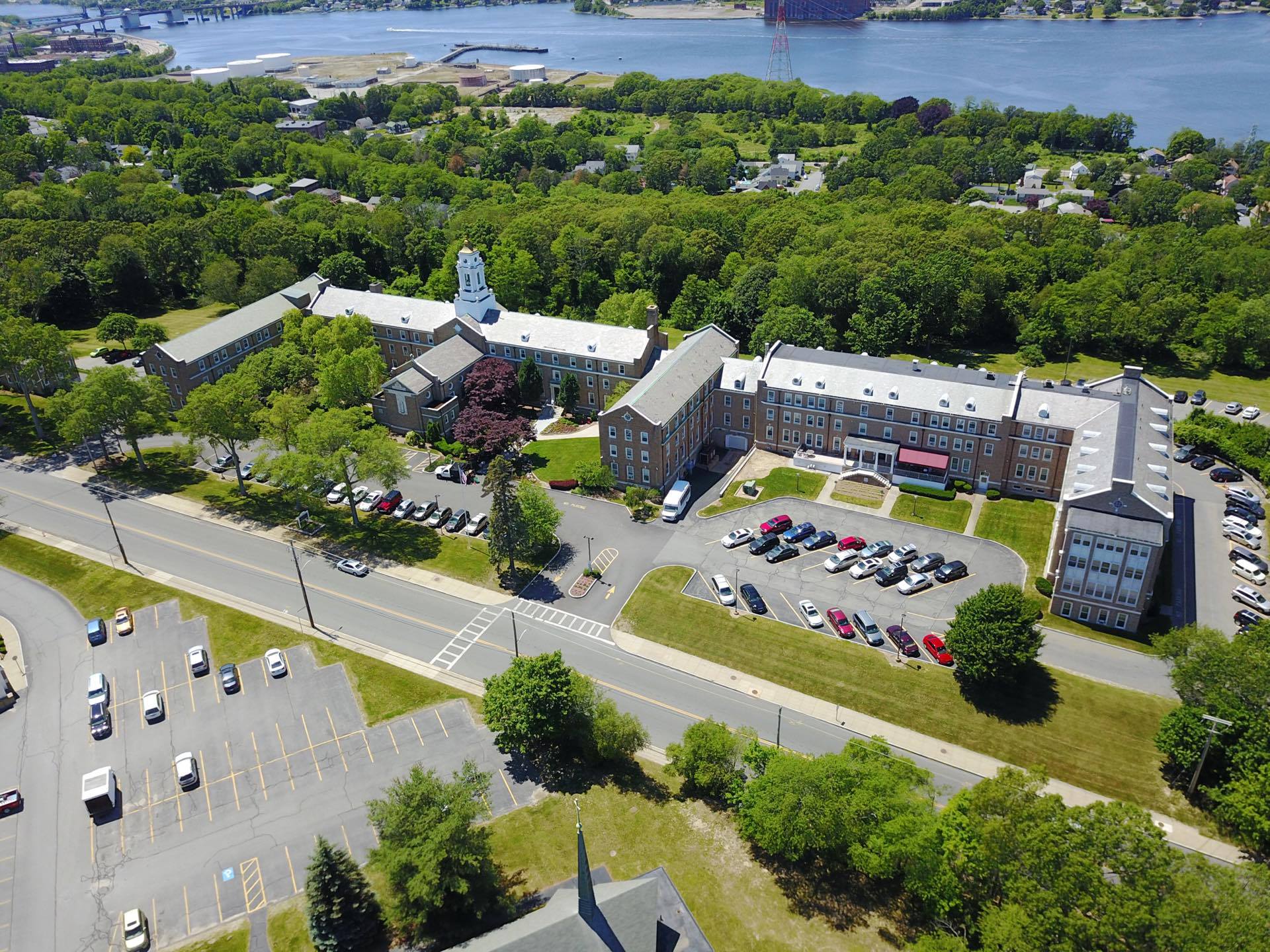 Catholic Memorial aerial photo 