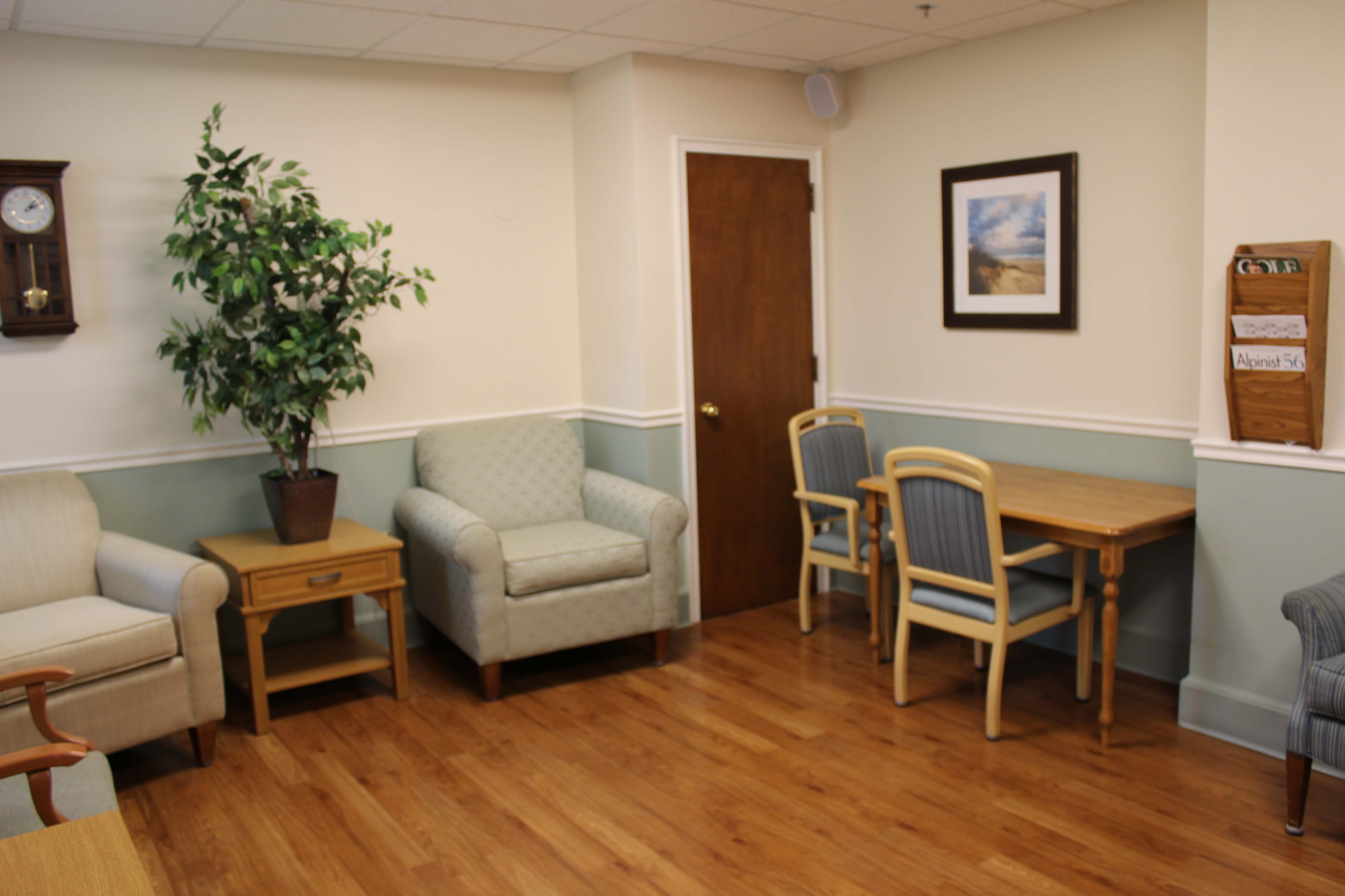 Catholic Memorial family sitting area